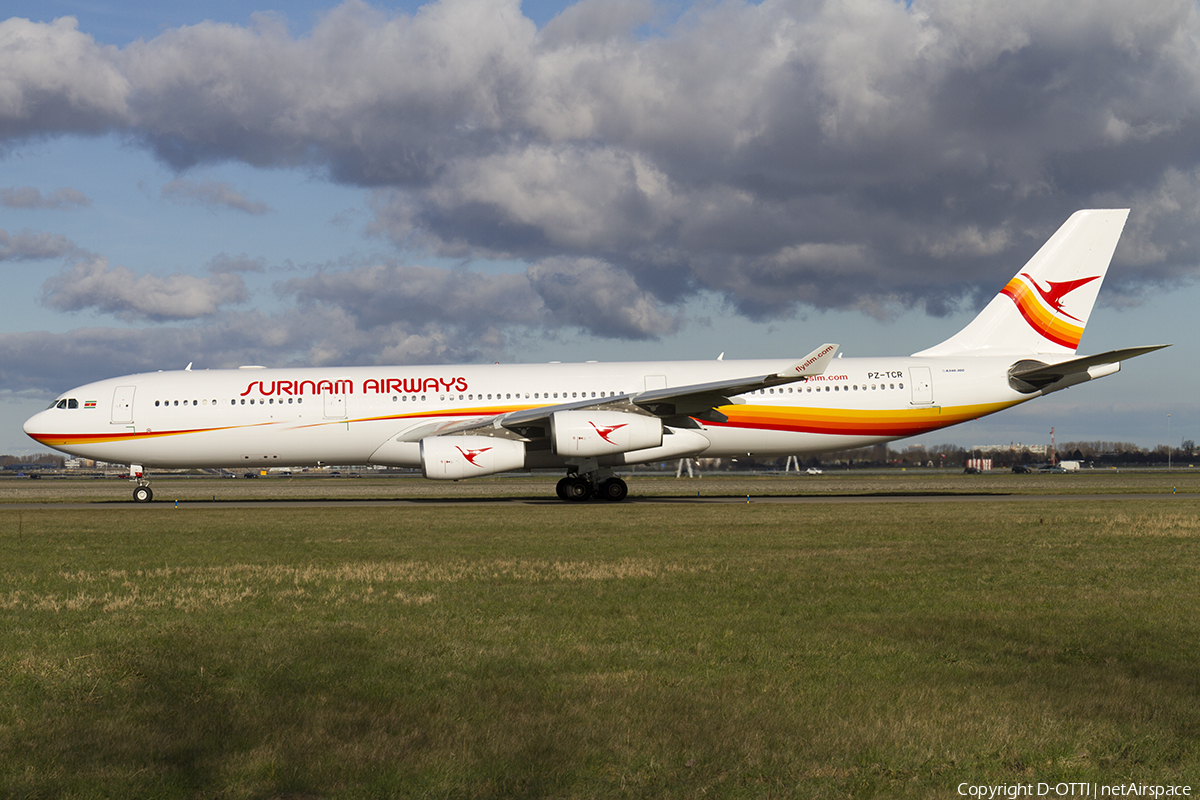 Surinam Airways Airbus A340 313 PZ TCR Photo 530482 NetAirspace